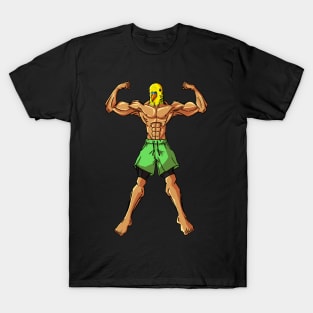 Muscle Bird! (Yellow and Green Parakeet) T-Shirt